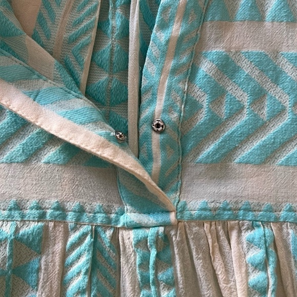 Devotion Twins Ella Short Dress in Blue/Off-White - Picture 9 of 16